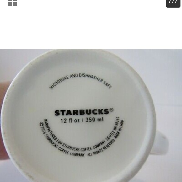 Starbucks 2016 Hearts and Arrows Latte Mug - Picture 3 of 4